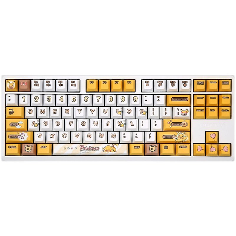 【免运特惠】定制有线机械键盘宝可梦皮卡丘款G80-3000STKL - 电脑配件 - 其他材质 多色