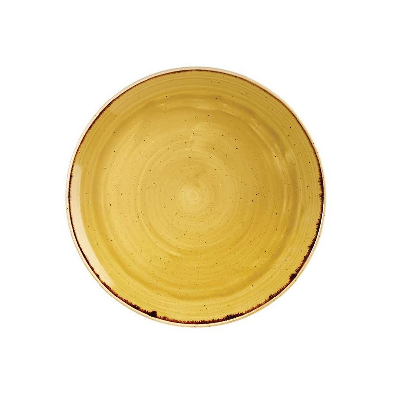 Churchill | STONECAST点藏系列芥黄色-圆盘(共二种大小可供选择) - 盘子/餐盘/盘架 - 瓷 黄色