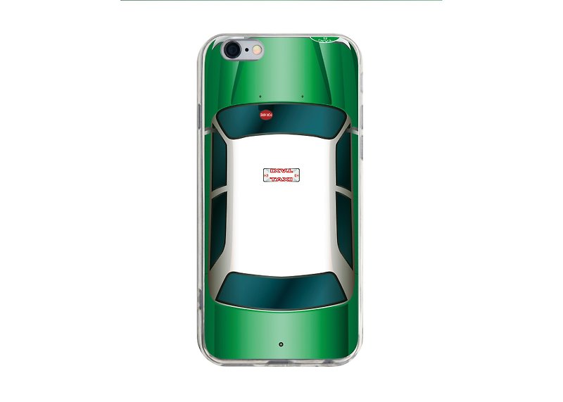 香港的士 绿色 - iPhone X 8 7 6s Plus 5s 三星 S7 S8 S9 手机壳 - 手机壳/手机套 - 塑料 多色
