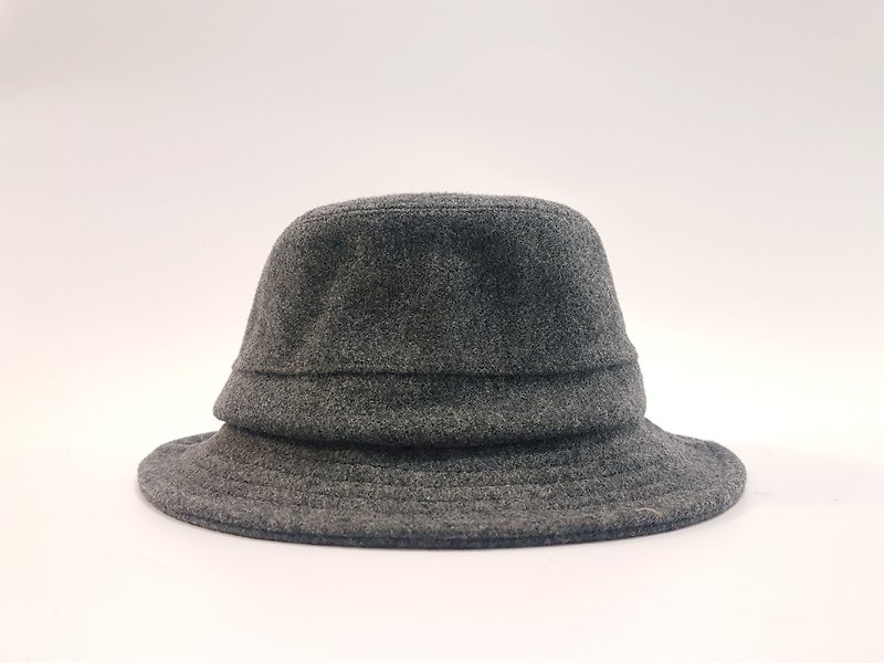英式圆盘绅士帽-时尚灰(质地硬挺)#限量#秋冬#礼物 #保暖#羊毛料 - 帽子 - 羊毛 灰色