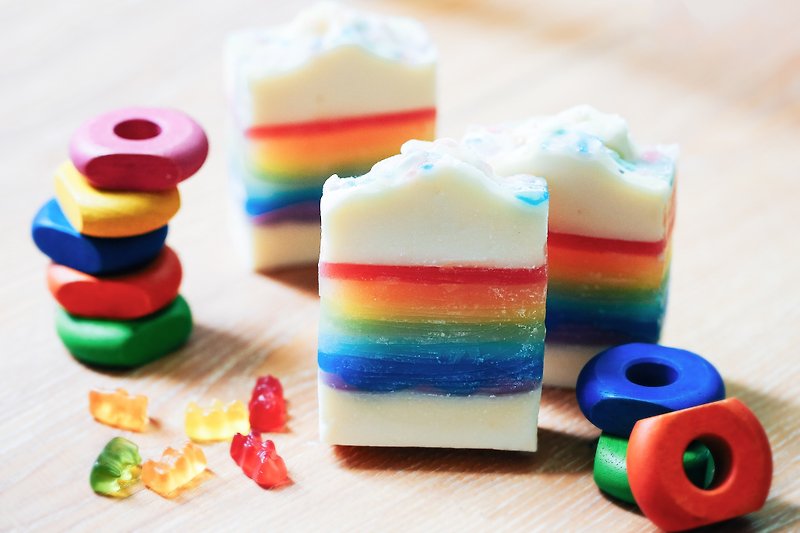 【彩虹】有故事的皂 | 羊乳香氛手工皂 - 其他 - 新鲜食材 多色