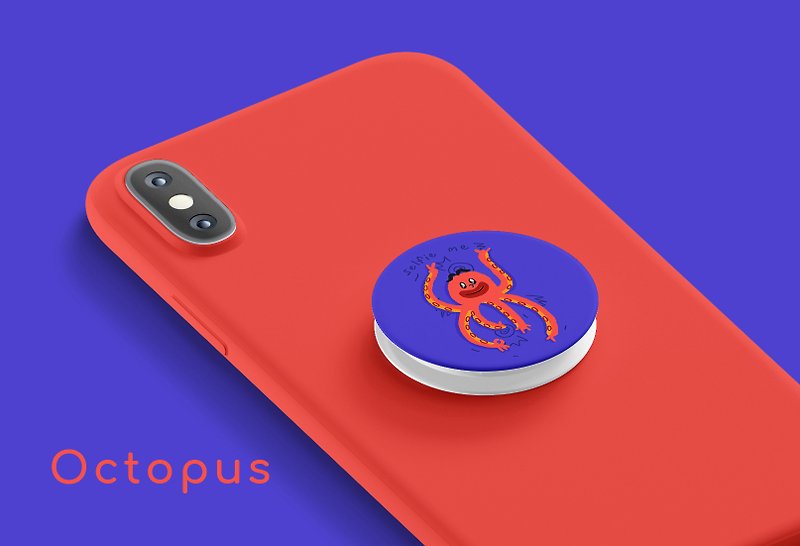 Octopus - Phone grip. Pop - socket holder. - 手机壳/手机套 - 塑料 紫色