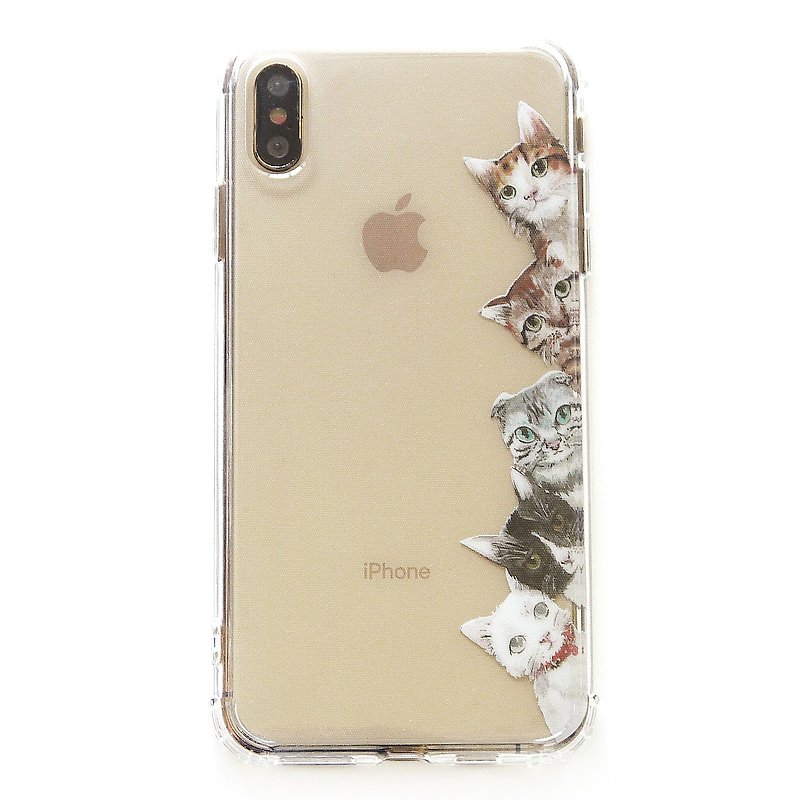 五猫x躲猫猫 - 手机壳 | TPU Phone case 空压壳 加字 - 手机壳/手机套 - 橡胶 透明