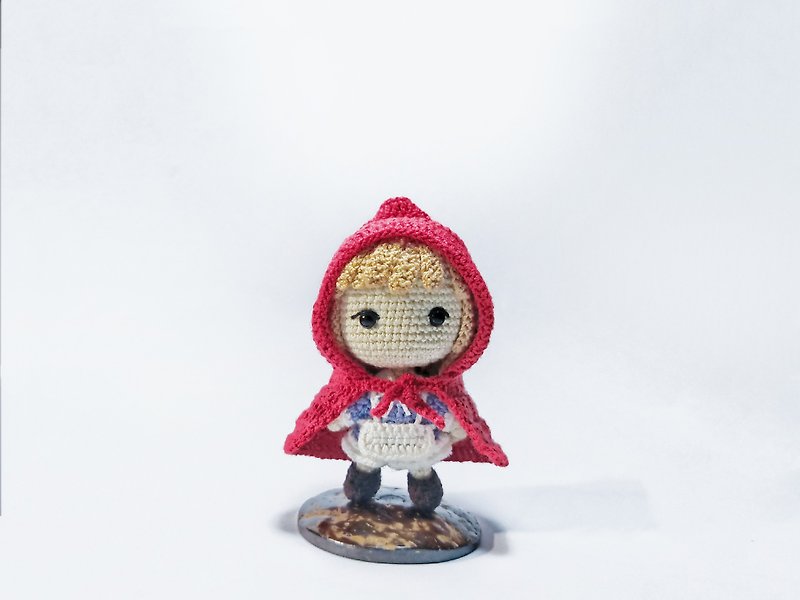 针织娃娃、小红帽 - 玩偶/公仔 - 丝．绢 红色