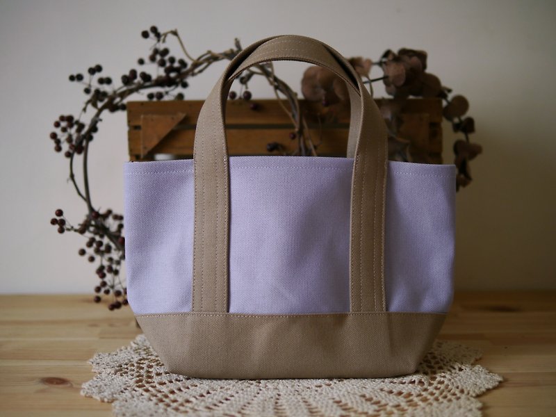 经典托特包 Ssize lavender x milktea -薰衣草x奶茶- - 手提包/手提袋 - 其他材质 紫色