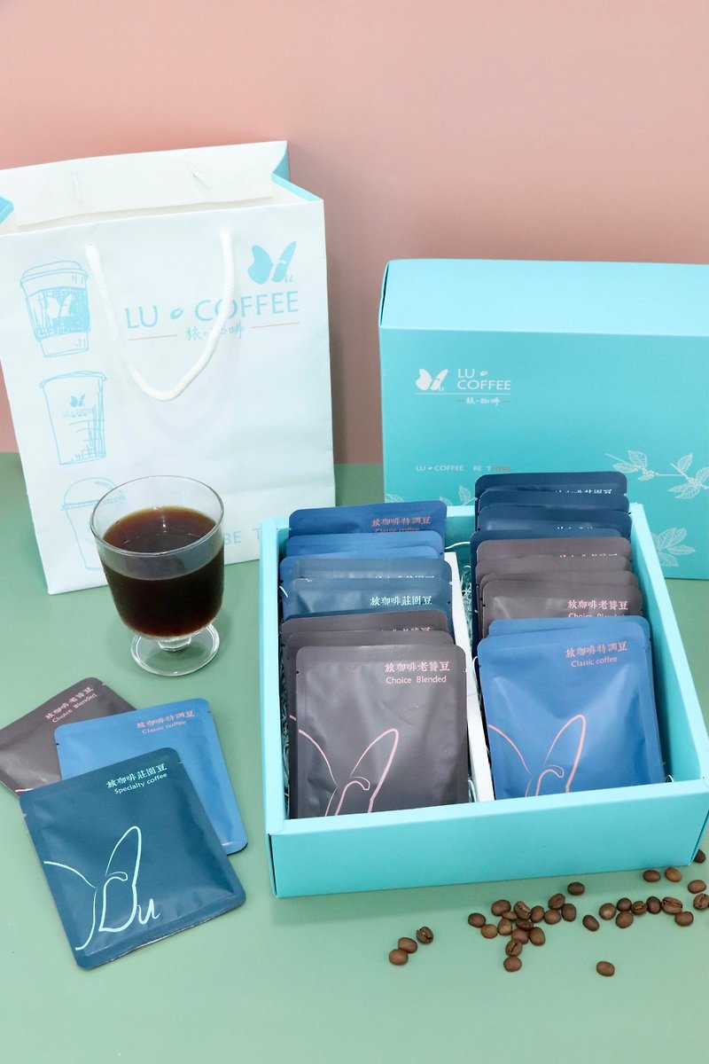 【Lu Coffee义式咖啡浓缩液随身包】 综合浓缩液礼盒(24入) - 咖啡 - 浓缩/萃取物 
