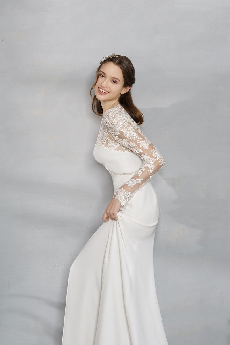 【NEW】Neroli 两件式镂空设计轻礼服 - 晚装/礼服 - 其他材质 白色