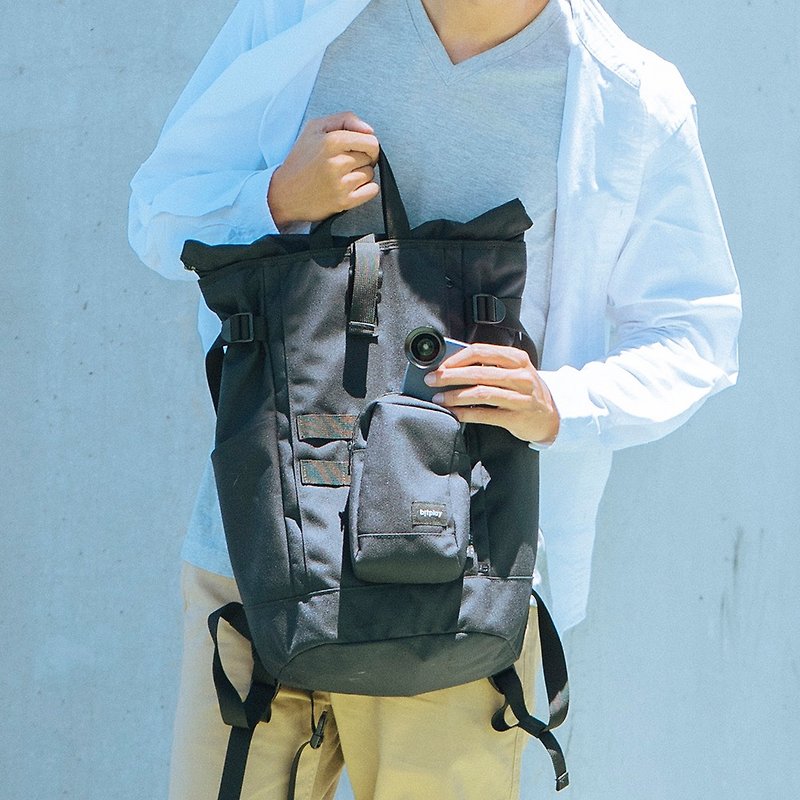 bitplay 轻旅包后背包&手机包 - 后背包/双肩包 - 聚酯纤维 黑色
