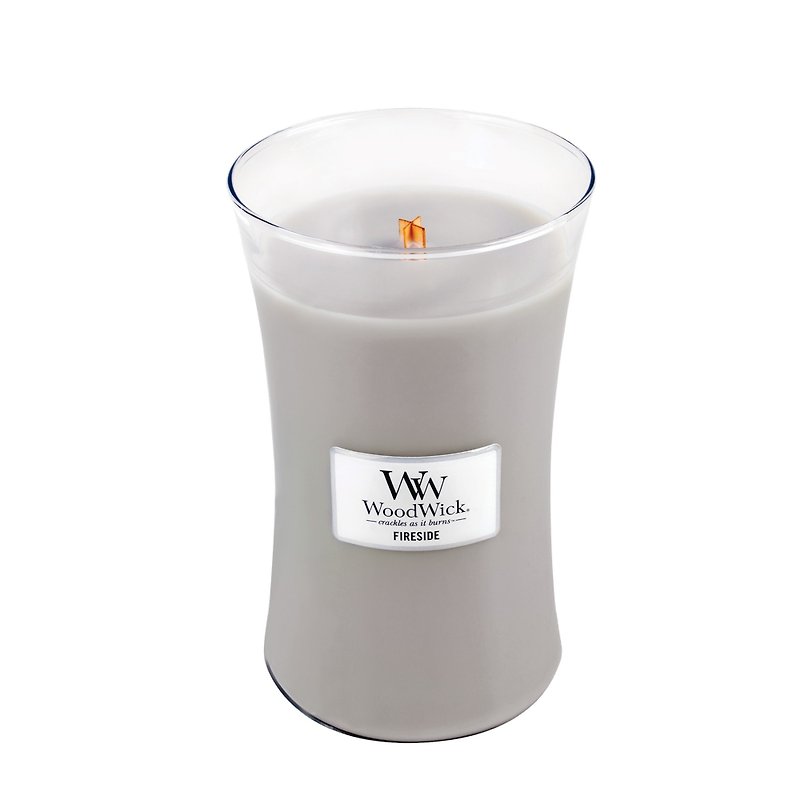 【VIVAWANG】WoodWick香氛大杯蜡  壁炉微光 - 蜡烛/烛台 - 蜡 
