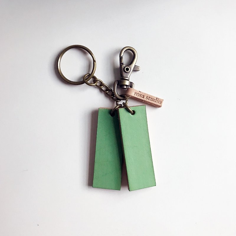 皮革钥匙圈│青草绿SAC01004 - 钥匙链/钥匙包 - 真皮 绿色