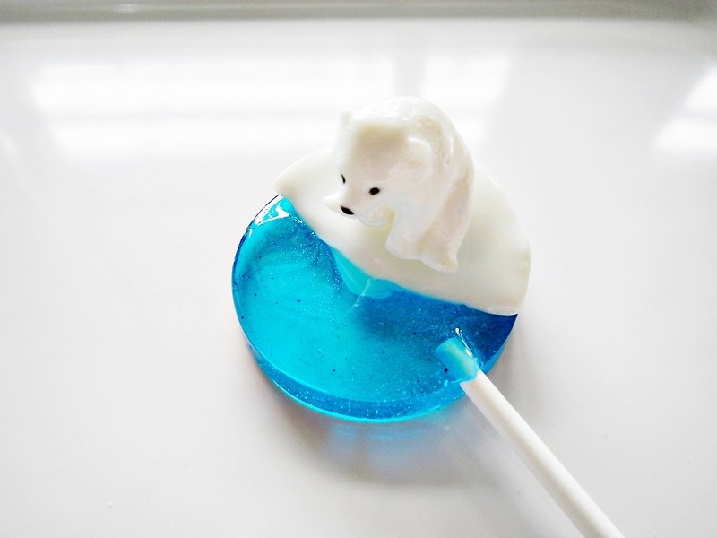 创意棒棒糖-救救北极熊 - 零食/点心 - 新鲜食材 蓝色