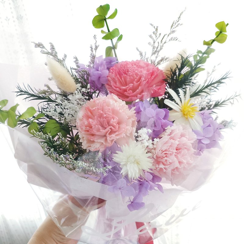 【芳心】母亲节/永生花/干燥花 - 干燥花/捧花 - 植物．花 粉红色