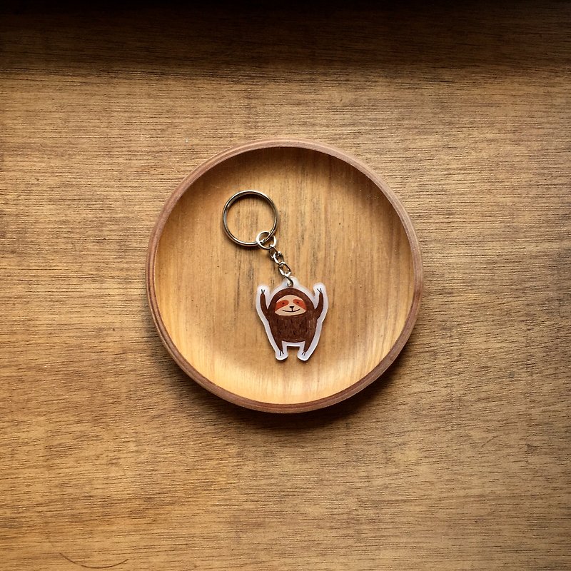 树懒 钥匙圈 -  デブ动物 - 钥匙链/钥匙包 - 塑料 咖啡色