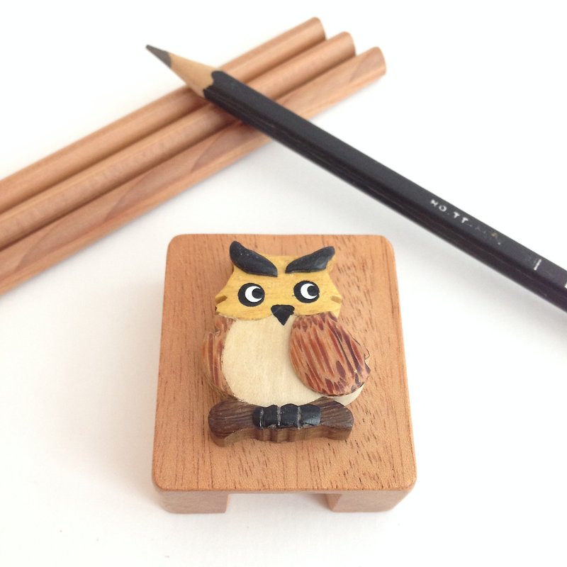 【手工木制x猫头鹰复古削铅笔机】✦十一月 - 其他 - 木头 咖啡色
