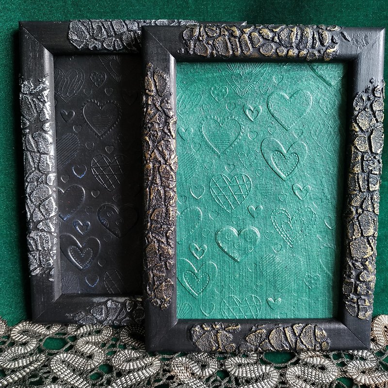 Black gothic wooden frame (for photo 4*6 inches)