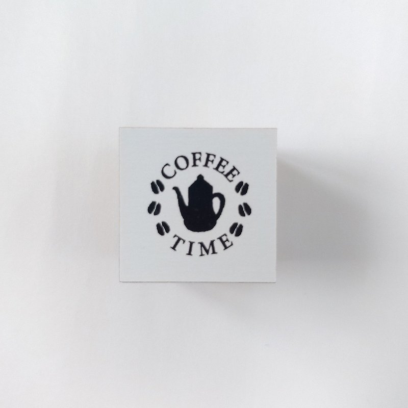 珈琲スタンプ : COFFEE TIME / ケトル - 印章/印台 - 橡胶 
