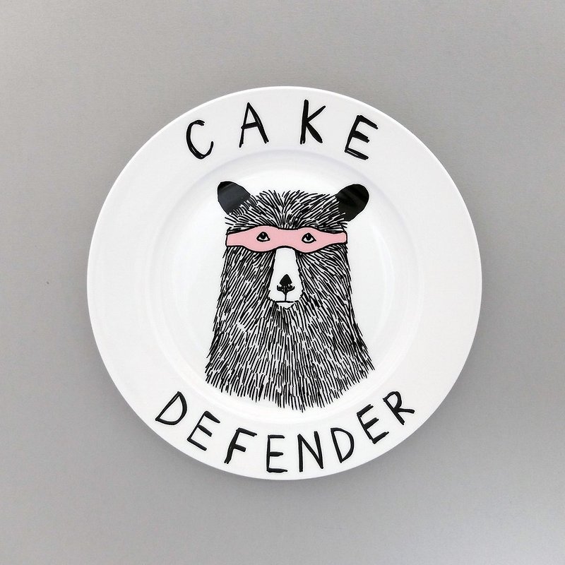 Cake defender 骨瓷餐盘 - 浅碟/小碟子 - 瓷 白色