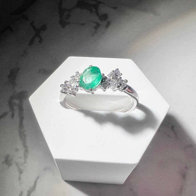 祖母绿戒指 - 戒指 - 水晶 绿色
