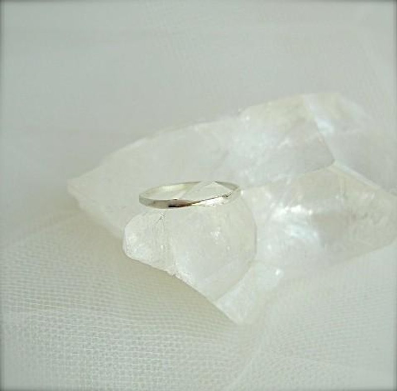 銀の華奢なメビウス・リング - 戒指 - 银 灰色