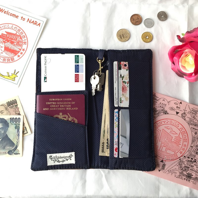 PPL03 - 皮革旅游证件套 钱包 收纳 - 皮夹/钱包 - 真皮 咖啡色
