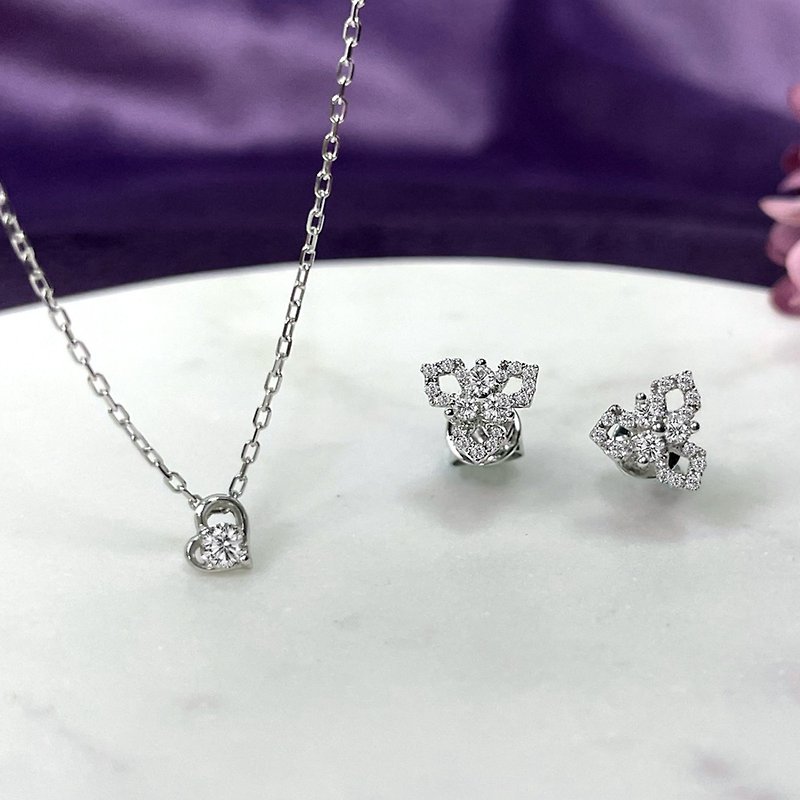 Pinkoi 独家商品 京华钻石 18K 心型钻石项链 - 项链 - 钻石 