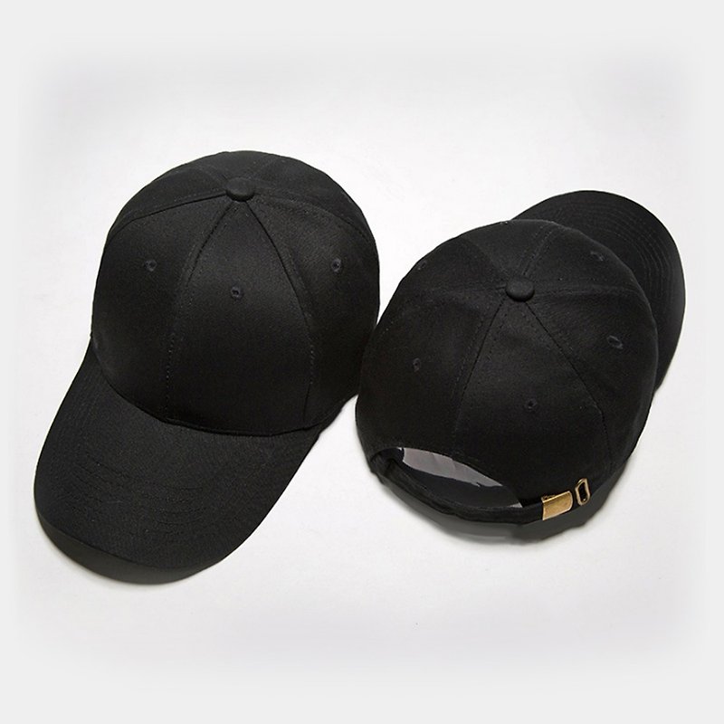 韩版经典棉帽 黑- 定制化MJ158-3 - 帽子 - 棉．麻 黑色