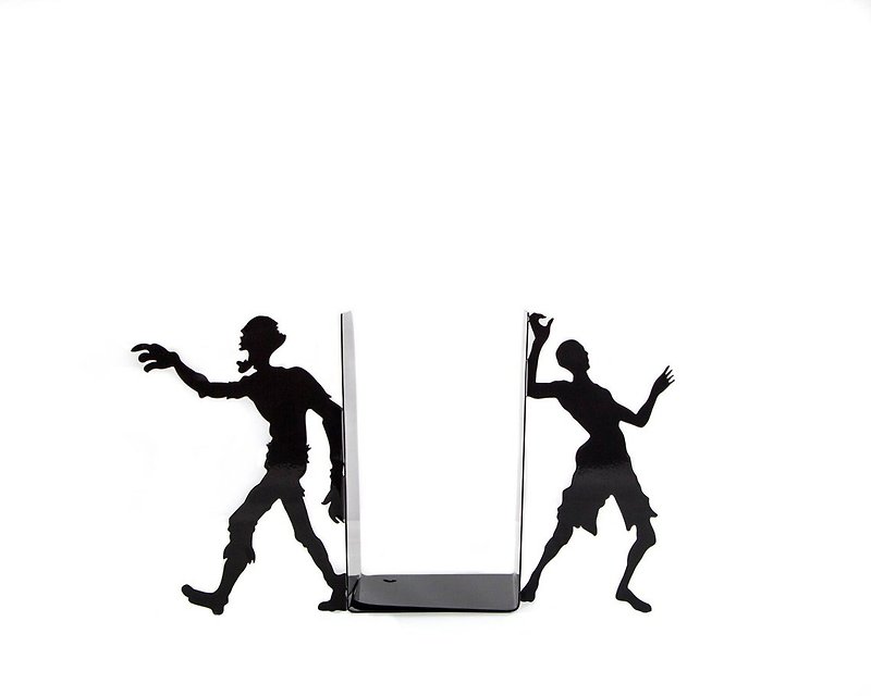 Horror metal bookends Zombies // FREE SHIPPING WORLDWIDE // - 摆饰 - 其他材质 黑色