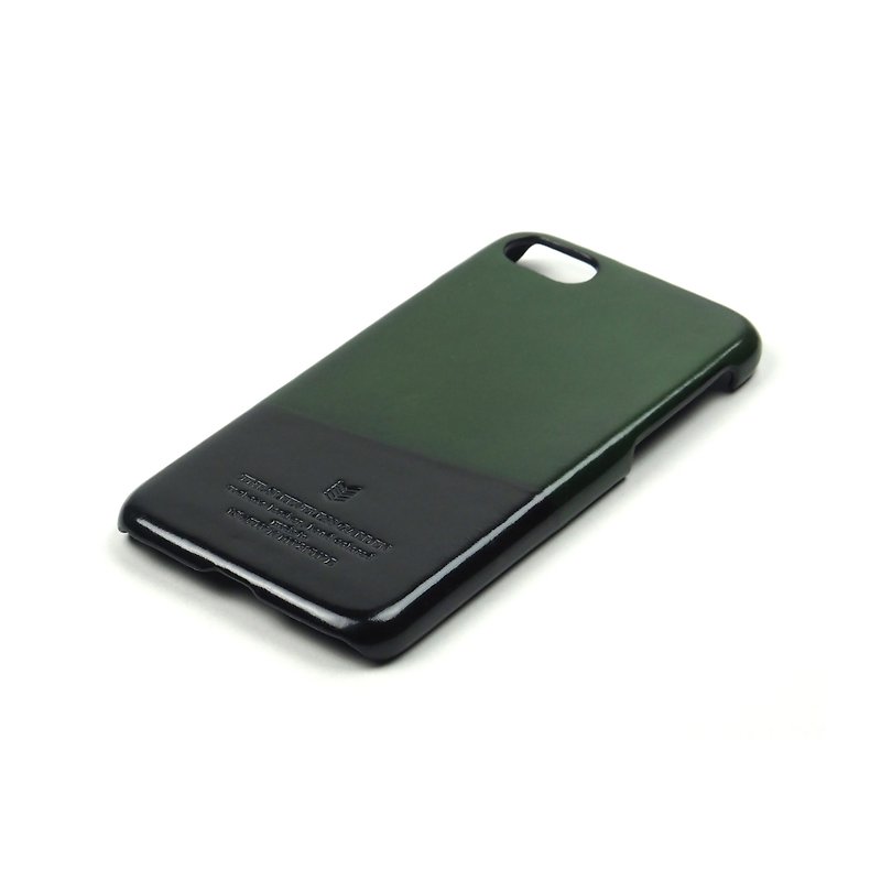 Racket leather case iPhone 7 /Badminton (Green-Black) - 其他 - 真皮 绿色