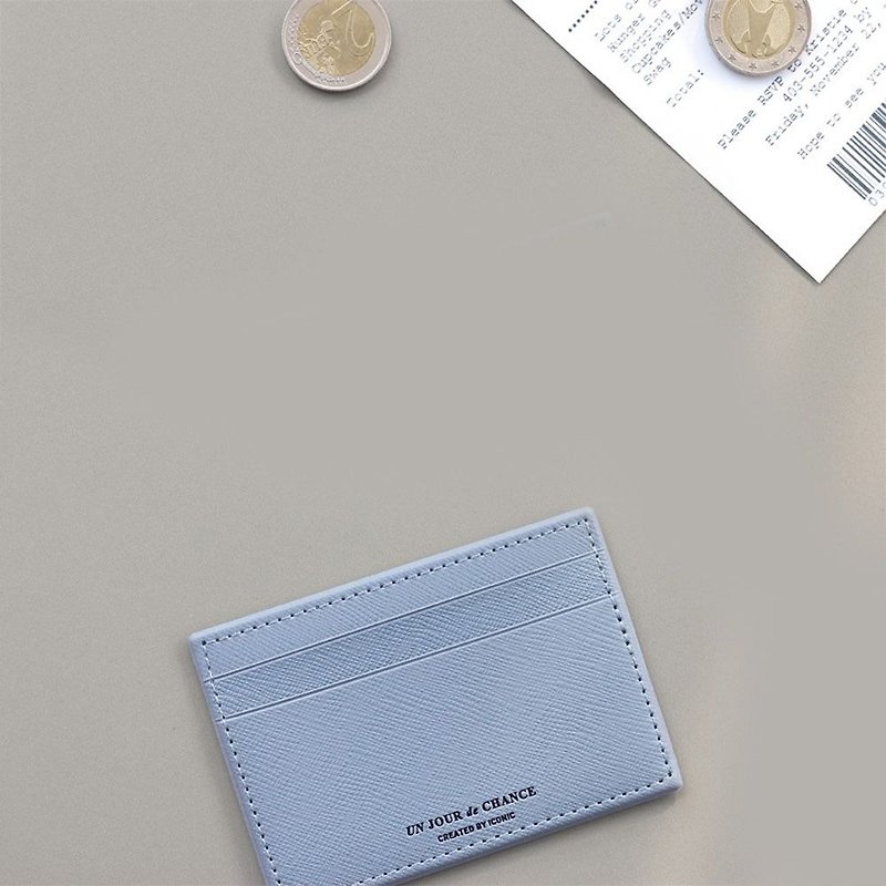 ICONIC Lady经典皮革票卡夹V2-苍蓝,ICO51326 - 证件套/卡套 - 塑料 蓝色