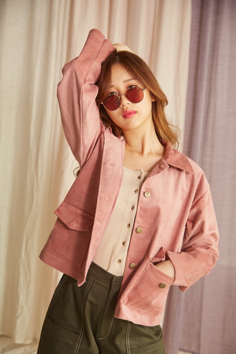Highestjump Puffy Jacket (Pink) - 女装背心 - 棉．麻 粉红色