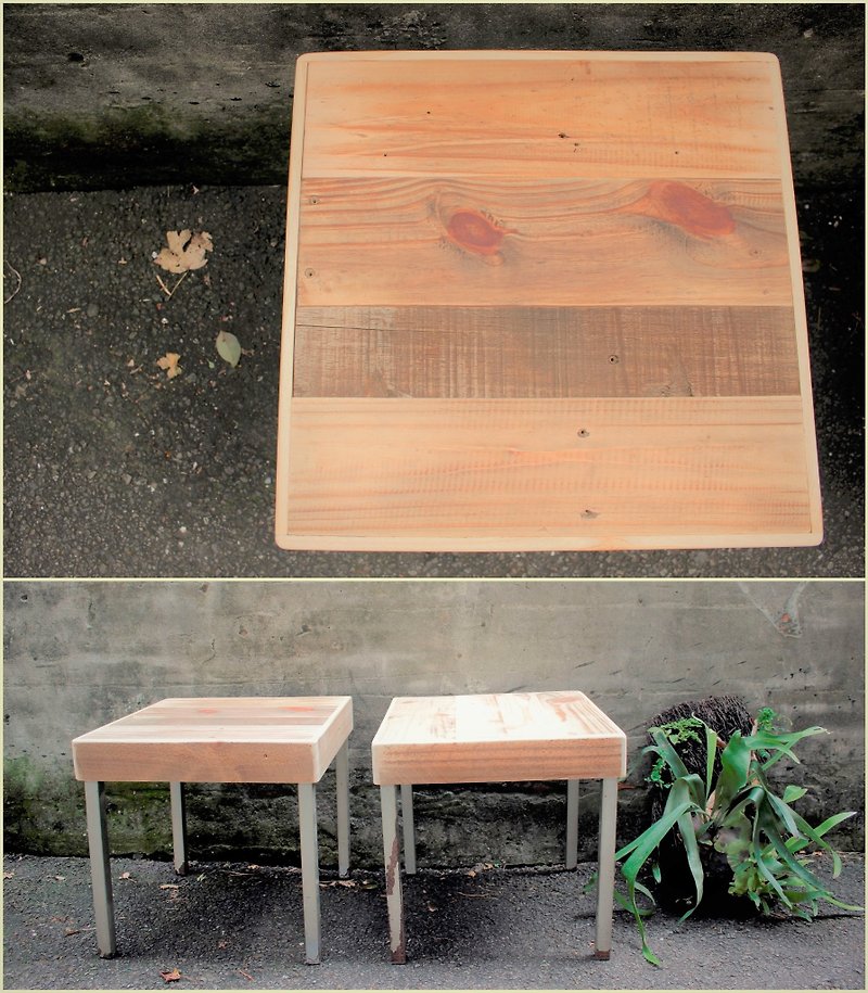 改造手作实木铁脚凳 - 其他家具 - 木头 咖啡色