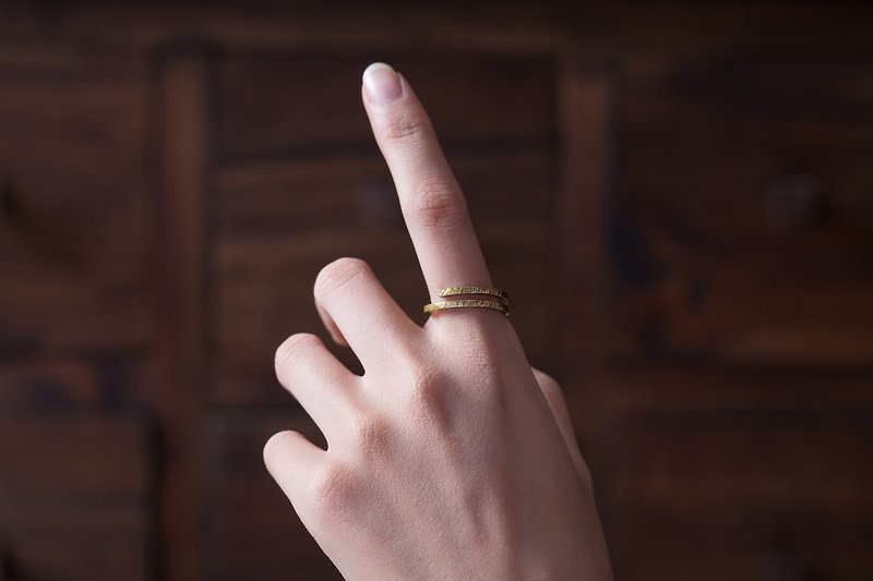 Opened Ring 戒指 - 铜 - 双圈/开放式 - 戒指 - 铜/黄铜 金色