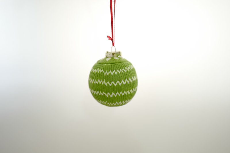 圣诞球吊饰 - 吊饰 - 陶 绿色