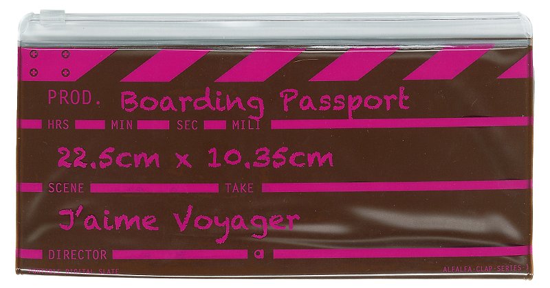 Director clap长登机护照(啡色) - 护照夹/护照套 - 塑料 