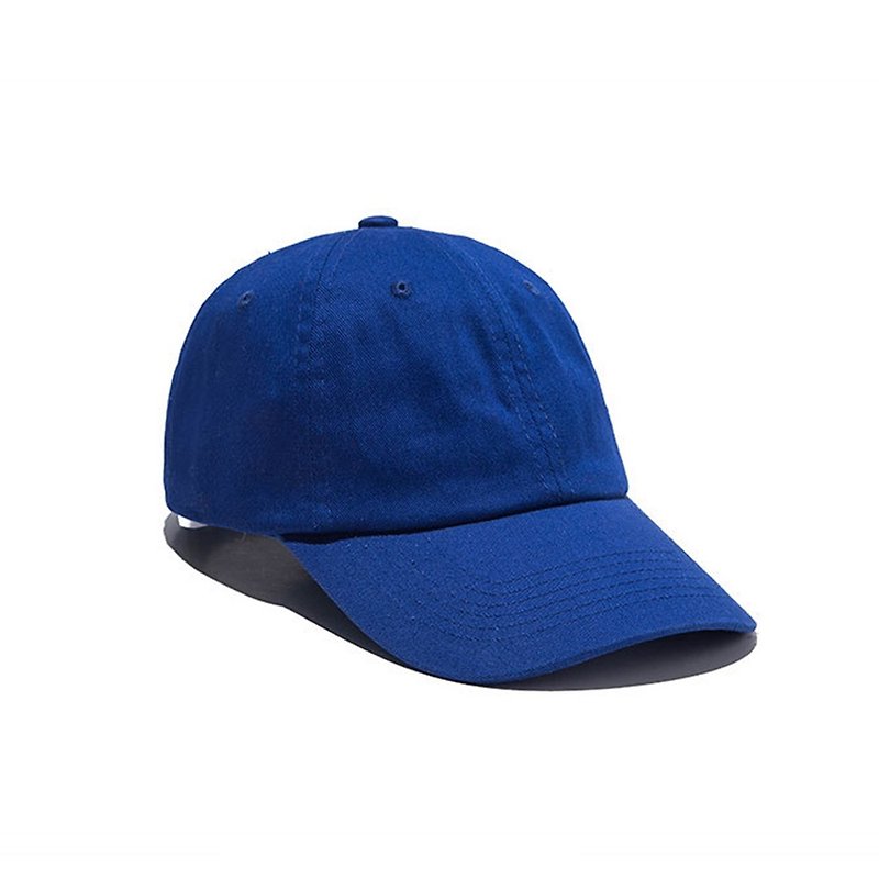 纯色水洗休闲帽 宝蓝  共9色  定制化M8366-4 - 帽子 - 棉．麻 蓝色