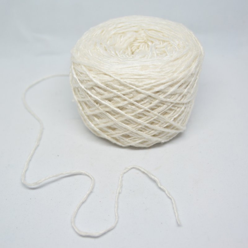 手捻香蕉丝线-白-公平贸易 - 编织/刺绣/羊毛毡/裁缝 - 植物．花 白色