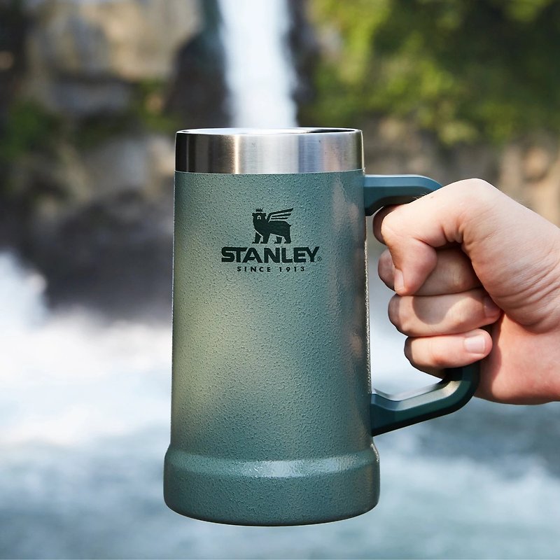 STANLEY 冒险系列 真空啤酒杯0.7L / 锤纹绿 - 咖啡杯/马克杯 - 不锈钢 