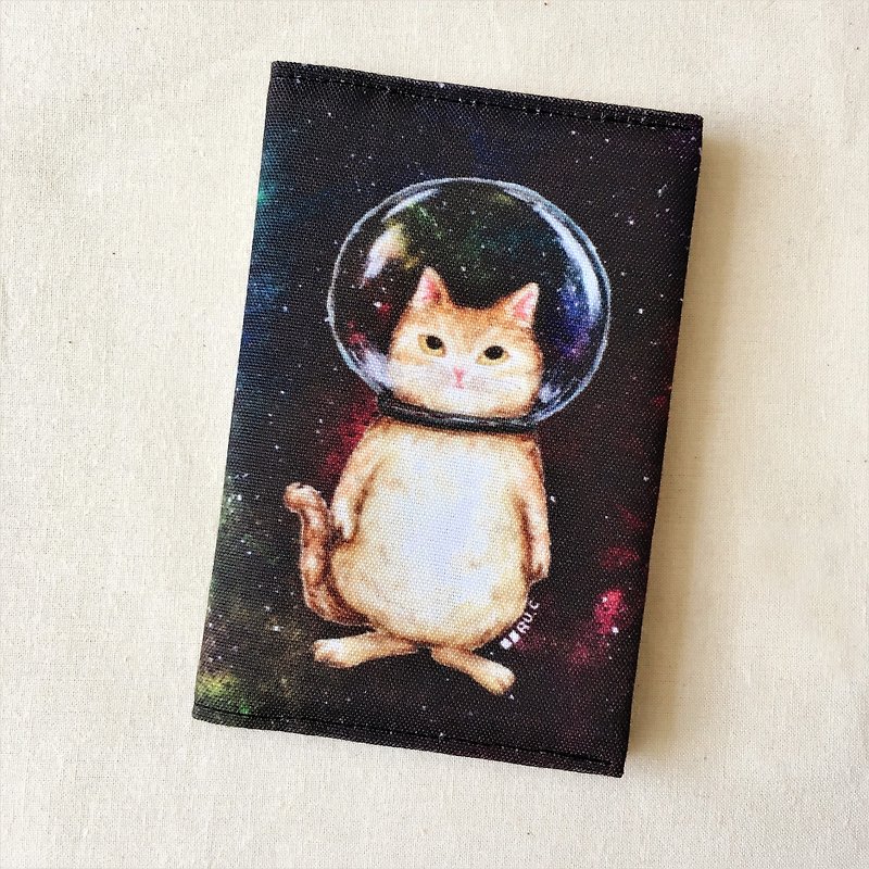 玻璃球猫 宇宙猫 护照套 - 护照夹/护照套 - 棉．麻 多色