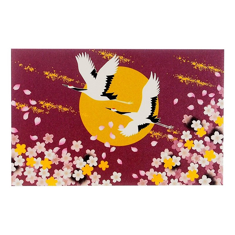 罗曼紫双鹤珍珠和纸【Hallmark-卡片 经典和风/多用途】 - 卡片/明信片 - 纸 多色
