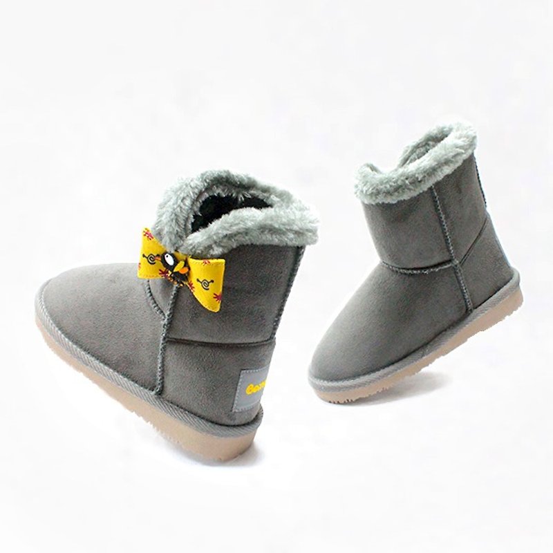 儿童雪靴 – 俏丽百搭灰色蚊子的声音 - 童装鞋 - 其他材质 灰色