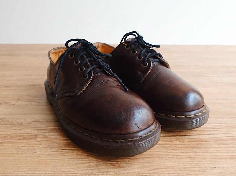 Vintage 鞋款 / Dr.Martens 马汀大夫 / 皮鞋 no.22 - 男款皮鞋 - 真皮 咖啡色
