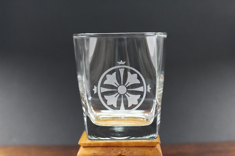 四つ花久留子紋　ロックグラス - 杯子 - 玻璃 