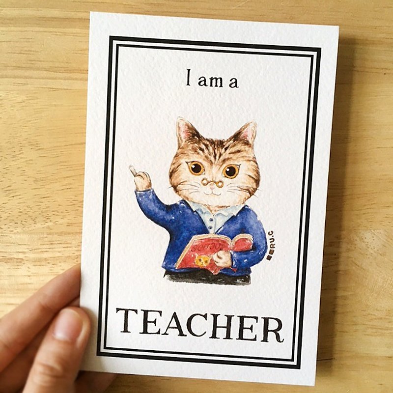 我的志愿 :猫猫老师 明信片 - 卡片/明信片 - 纸 多色