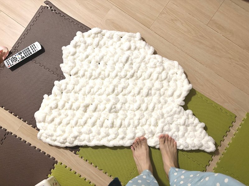 云朵棉花糖地毯 - 被子/毛毯 - 其他材质 白色