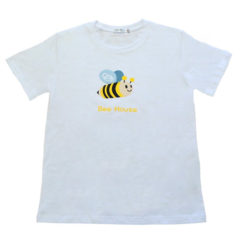 蜂巢 Q BEE T-shirt-成人款 - 中性连帽卫衣/T 恤 - 棉．麻 