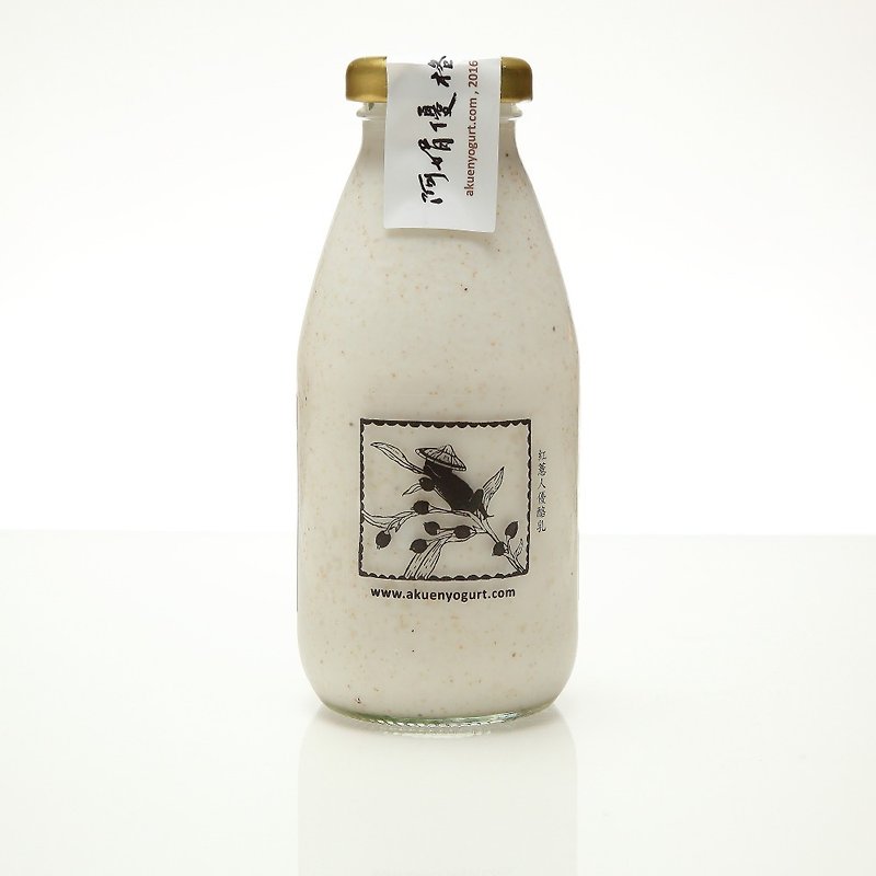 红薏人优酪乳(320g) | 自然农法红薏仁 微糖不甜 糙薏米香 - 酸奶/优酪乳 - 玻璃 白色