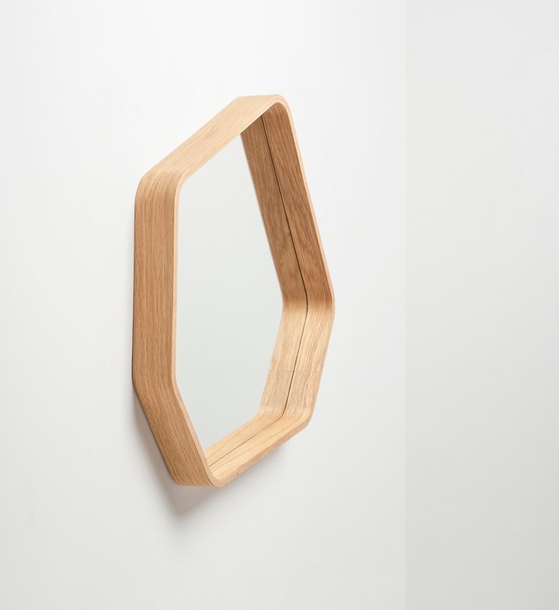 Polygon 木质六角镜│白橡木 - 其他家具 - 木头 卡其色
