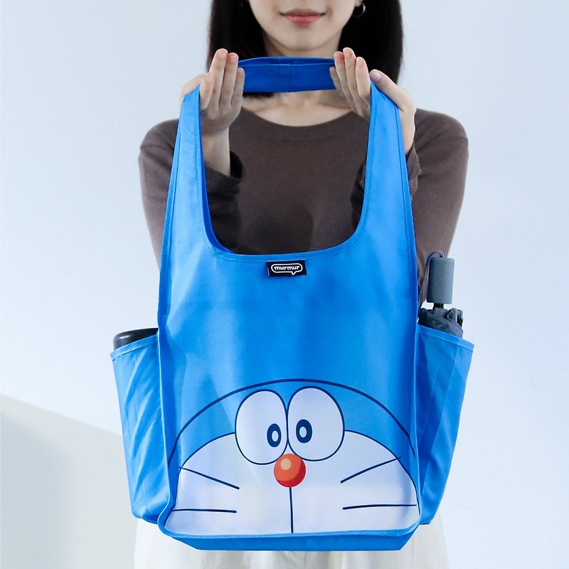 murmur环保A4购物袋-哆啦A梦(小叮当) | 双侧缓存口袋 - 手提包/手提袋 - 聚酯纤维 蓝色