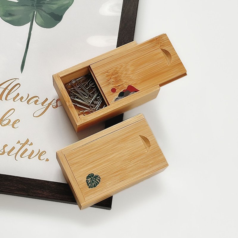 【快速出货】定制化彩印 竹木盒 印章盒 小物收纳盒 饰品盒 - 收纳用品 - 竹 
