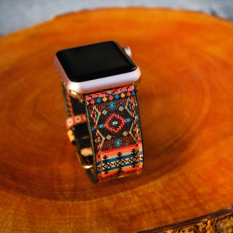 Apple Watch皮革表带38毫米42毫米40毫米44毫米 - 表带 - 真皮 咖啡色